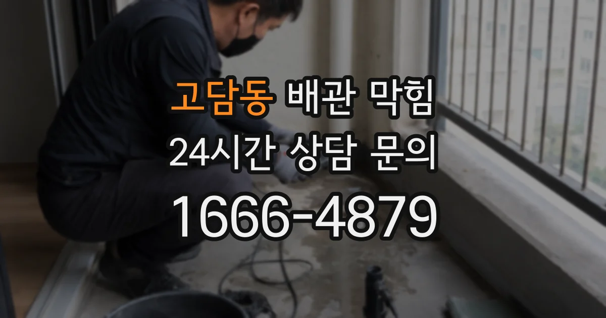 고담동 배관 막힘