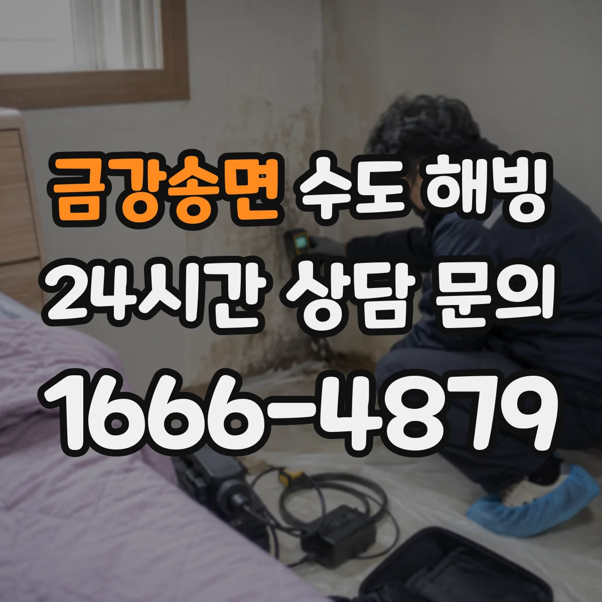 금강송면 수도 해빙