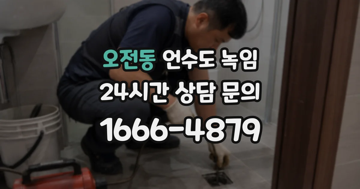 오전동 언수도 녹임