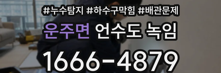 운주면 언수도 녹임