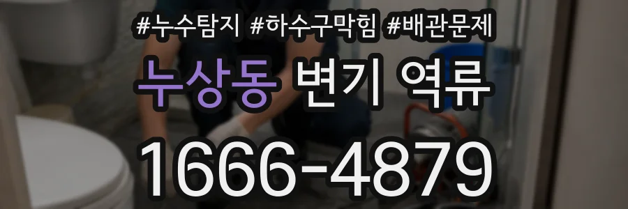 누상동 변기 역류