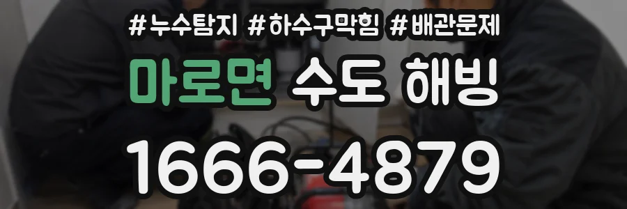 마로면 수도 해빙