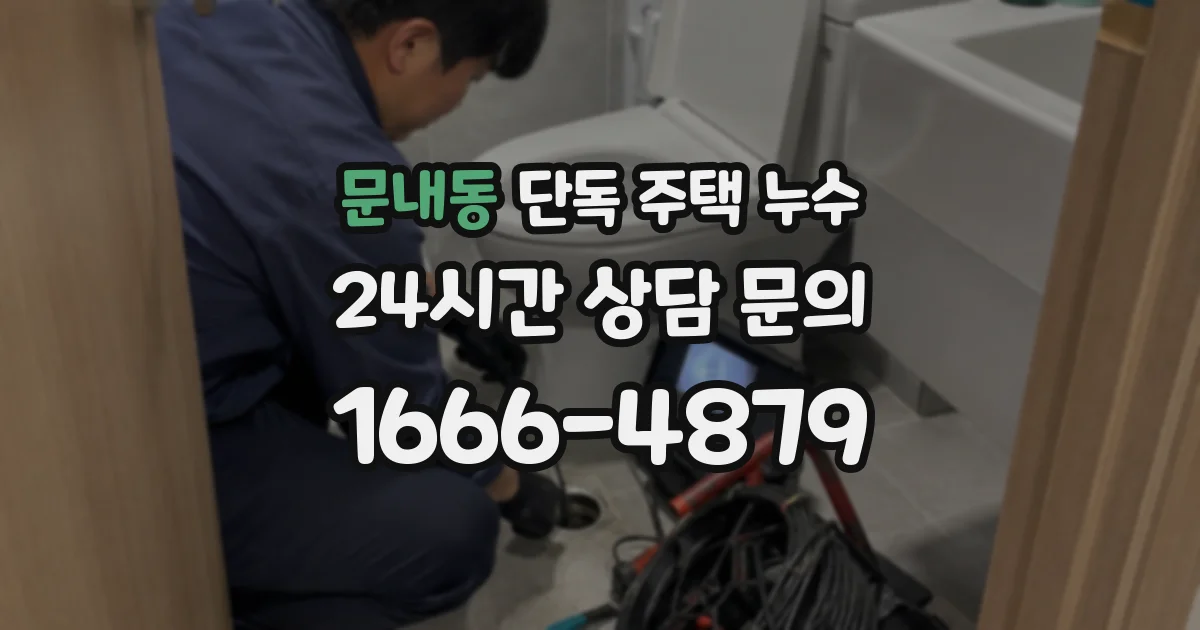 문내동 단독 주택 누수