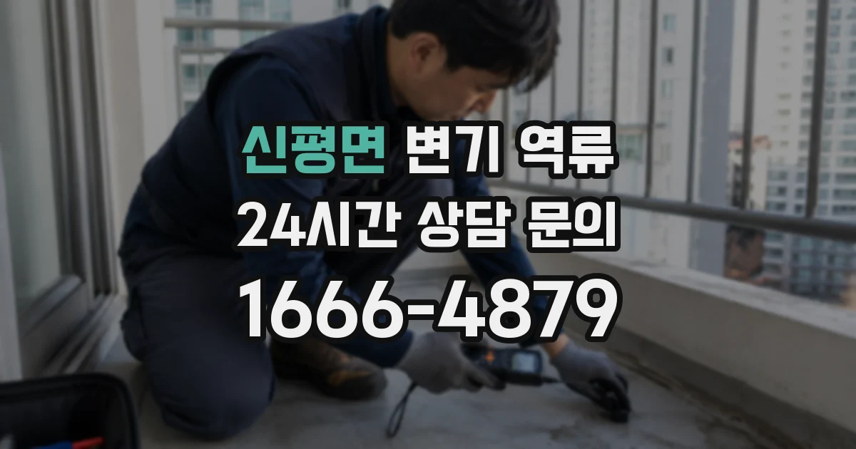 신평면 변기 역류