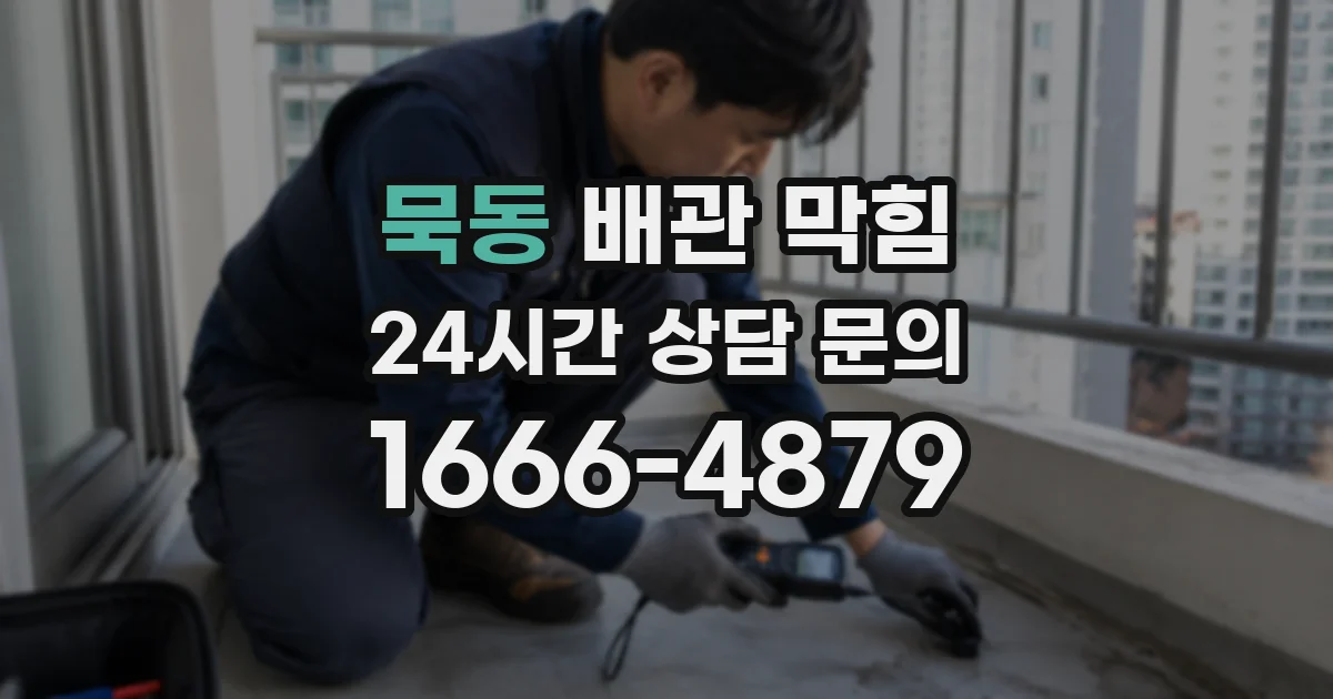 묵동 배관 막힘