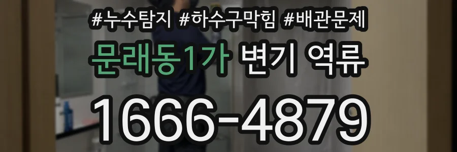 문래동1가 변기 역류