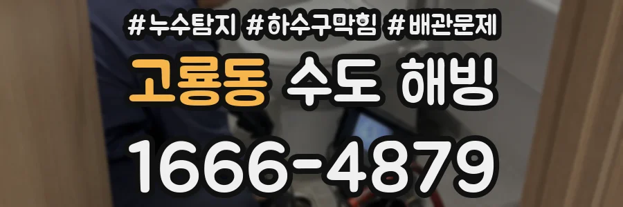 고룡동 수도 해빙