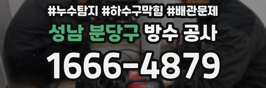 성남 분당구 방수 공사