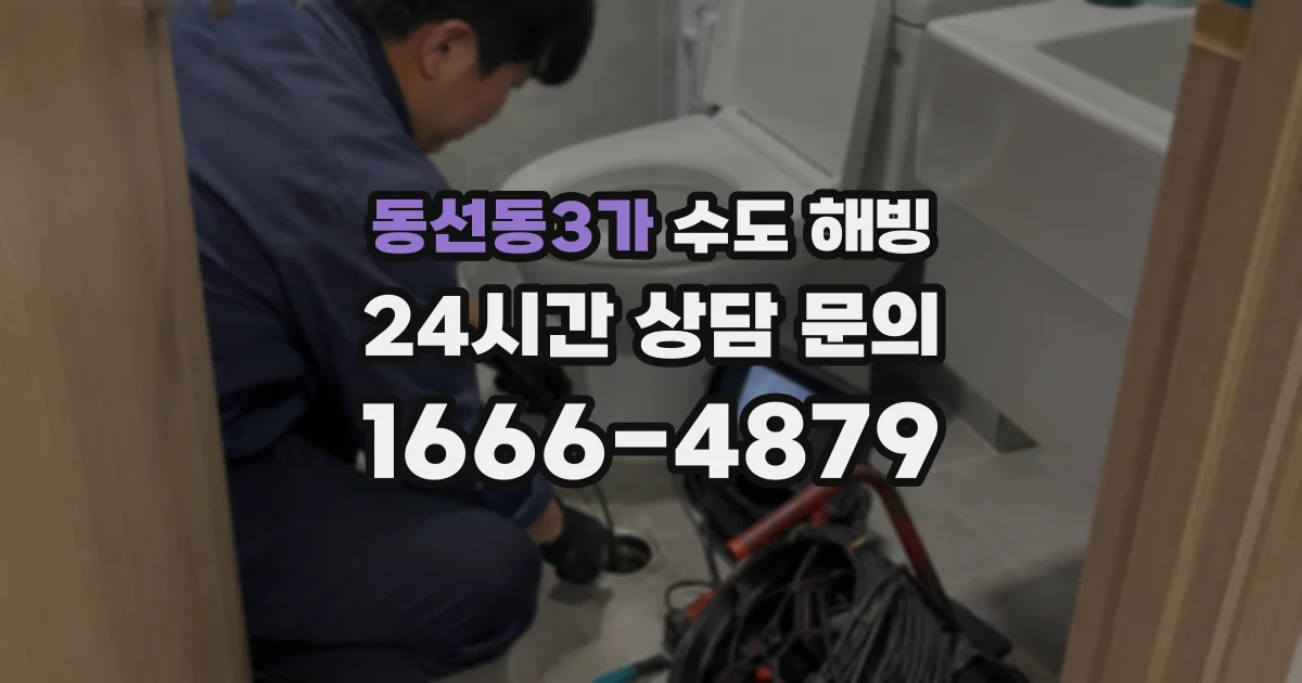 동선동3가 수도 해빙