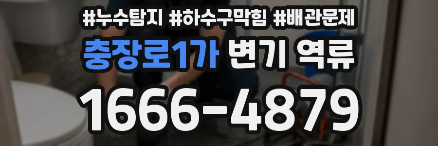 충장로1가 변기 역류