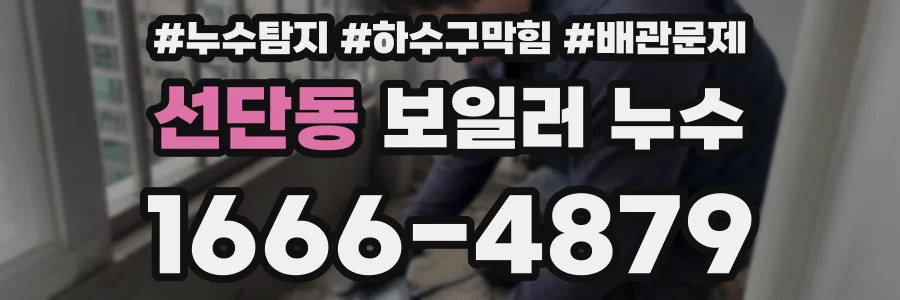 선단동 보일러 누수
