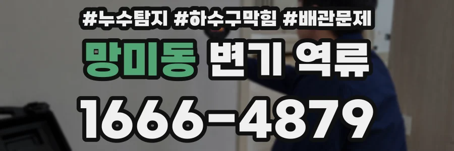 망미동 변기 역류