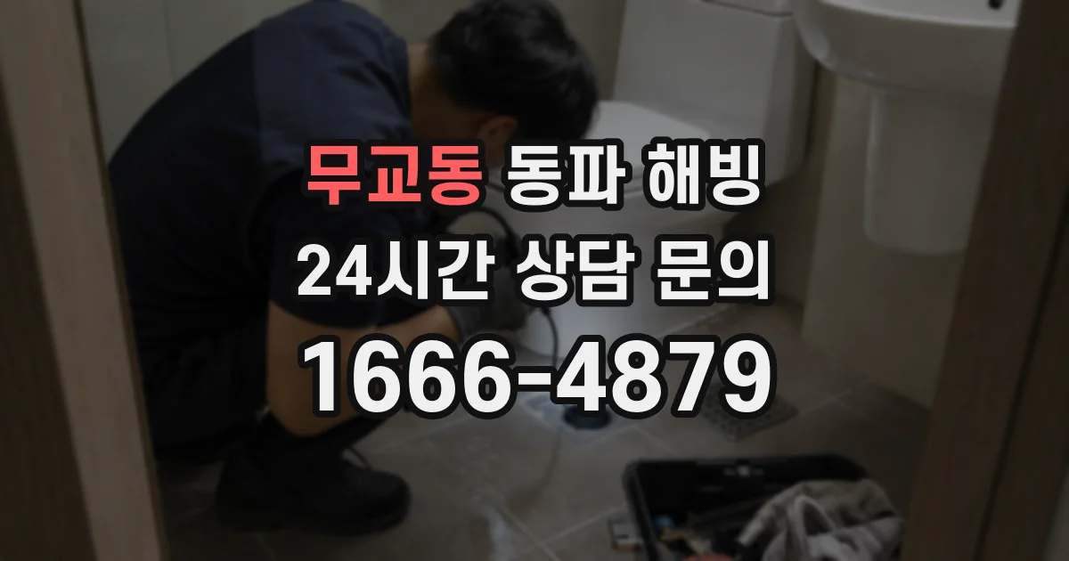 무교동 동파 해빙