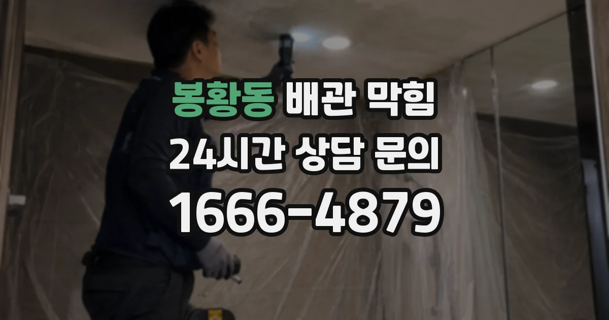 봉황동 배관 막힘