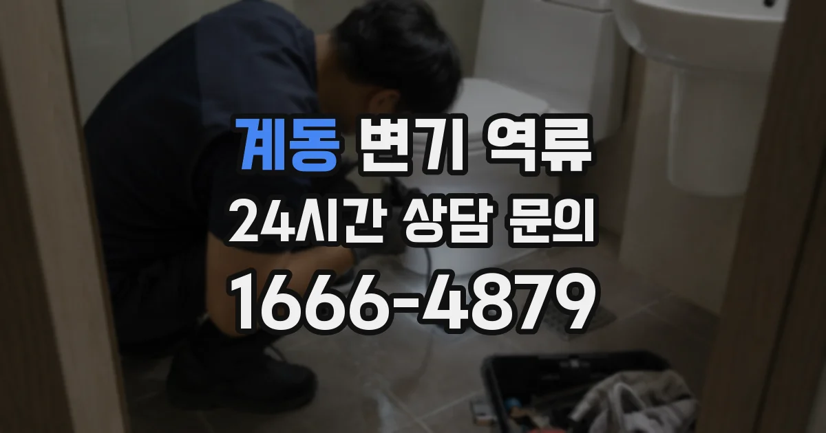 계동 변기 역류