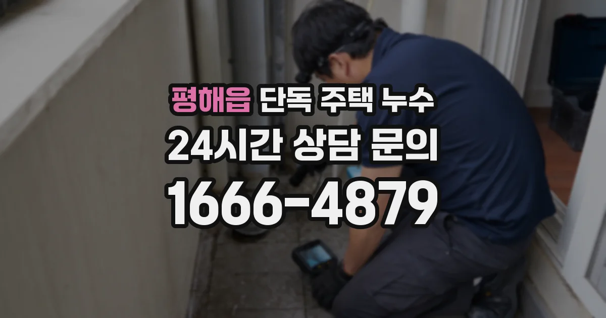 평해읍 단독 주택 누수