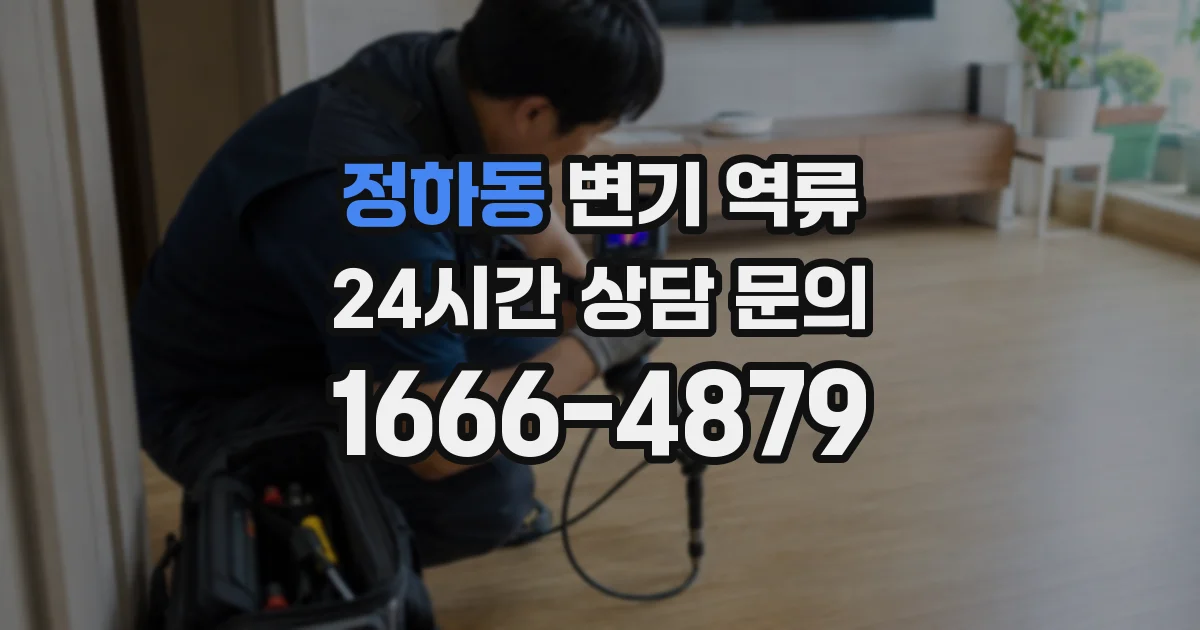 정하동 변기 역류