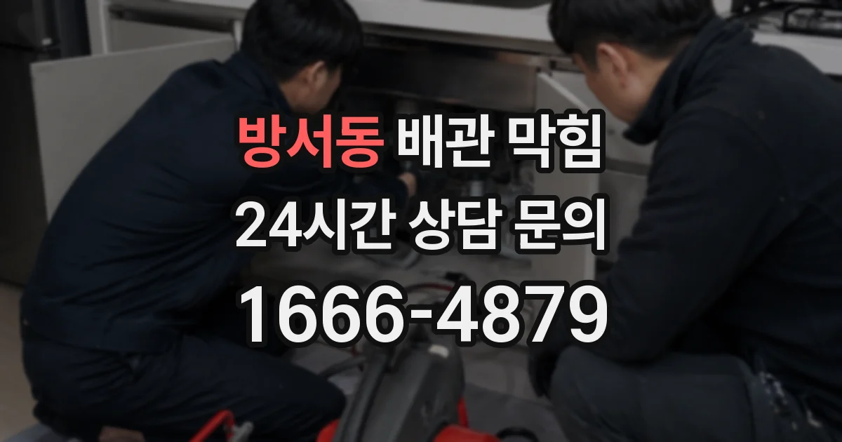 방서동 배관 막힘