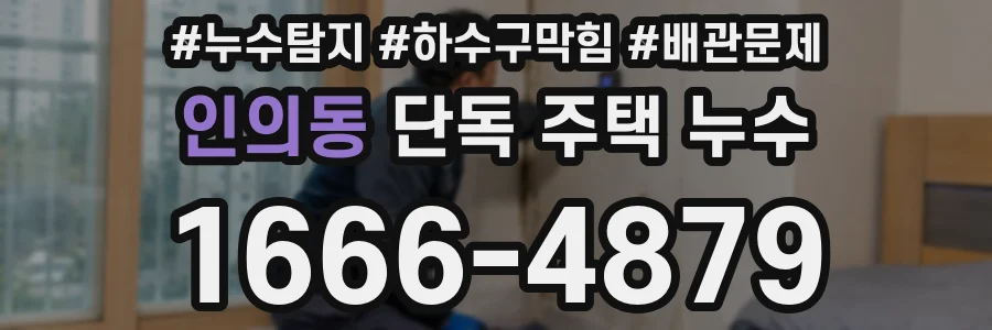 인의동 단독 주택 누수