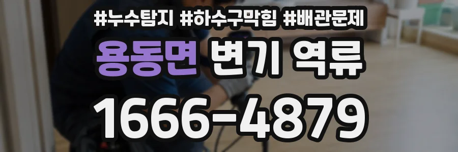 용동면 변기 역류