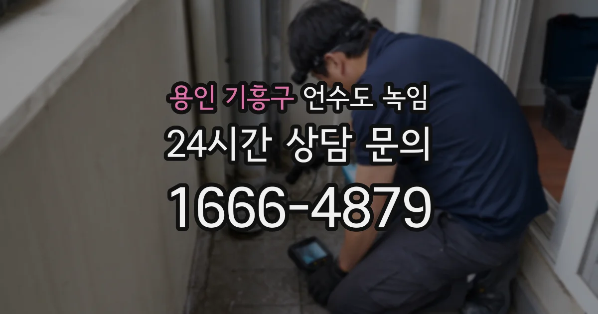 용인 기흥구 언수도 녹임