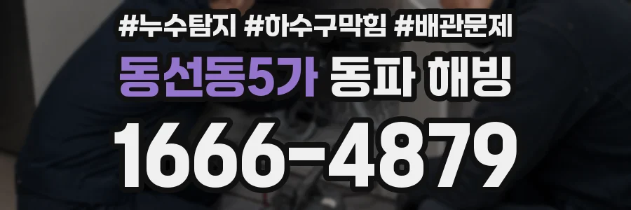 동선동5가 동파 해빙