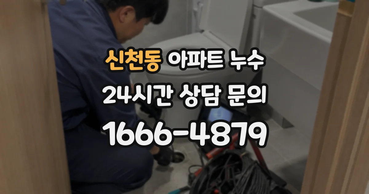 신천동 아파트 누수