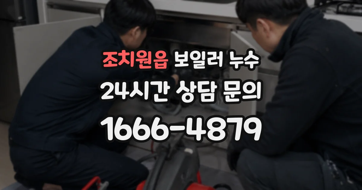 조치원읍 보일러 누수