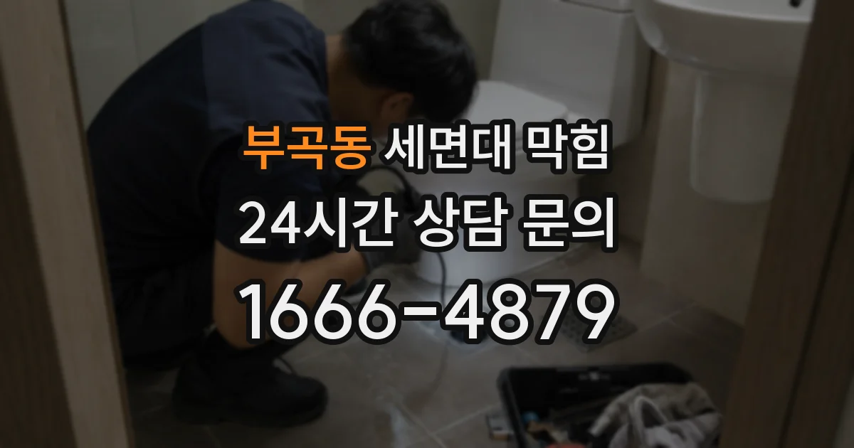 부곡동 세면대 막힘