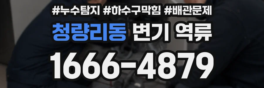 청량리동 변기 역류