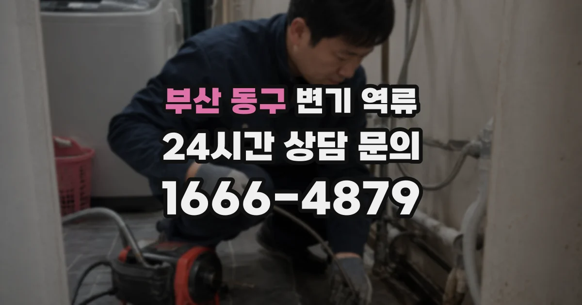 부산 동구 변기 역류