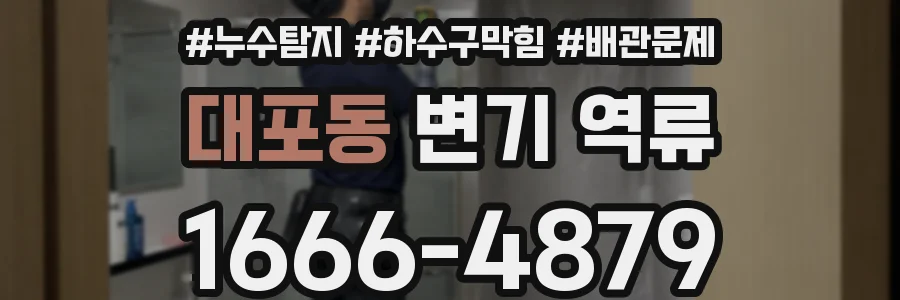 대포동 변기 역류