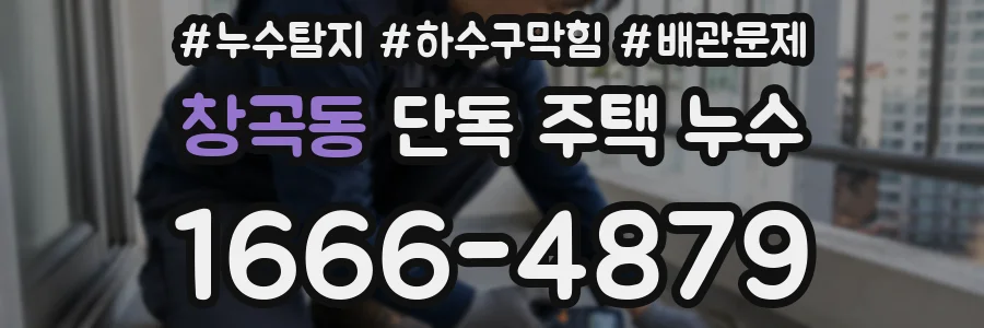 창곡동 단독 주택 누수