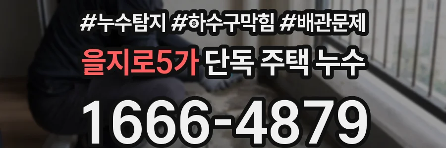 을지로5가 단독 주택 누수