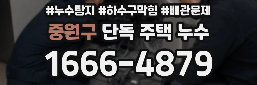 중원구 단독 주택 누수