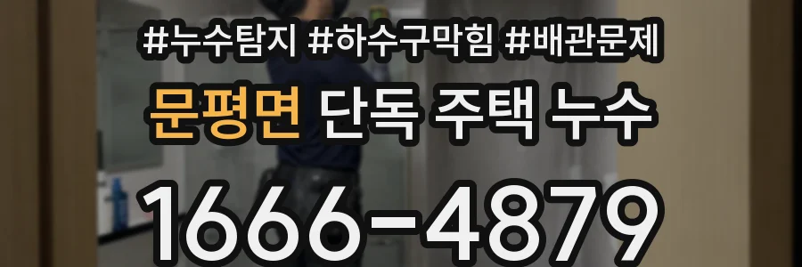 문평면 단독 주택 누수
