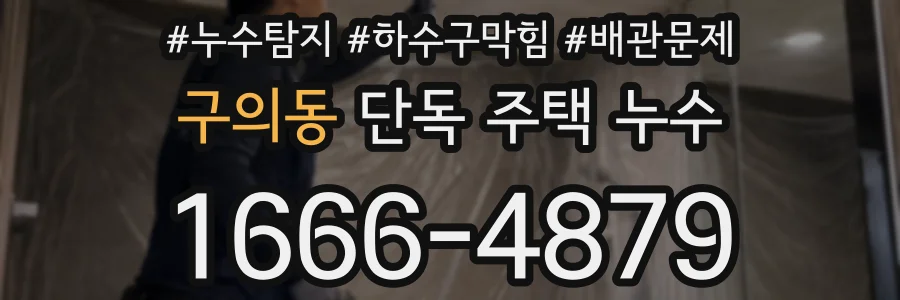 구의동 단독 주택 누수