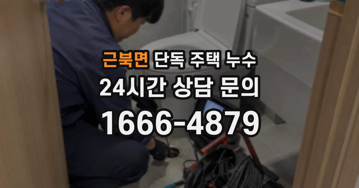 근북면 단독 주택 누수