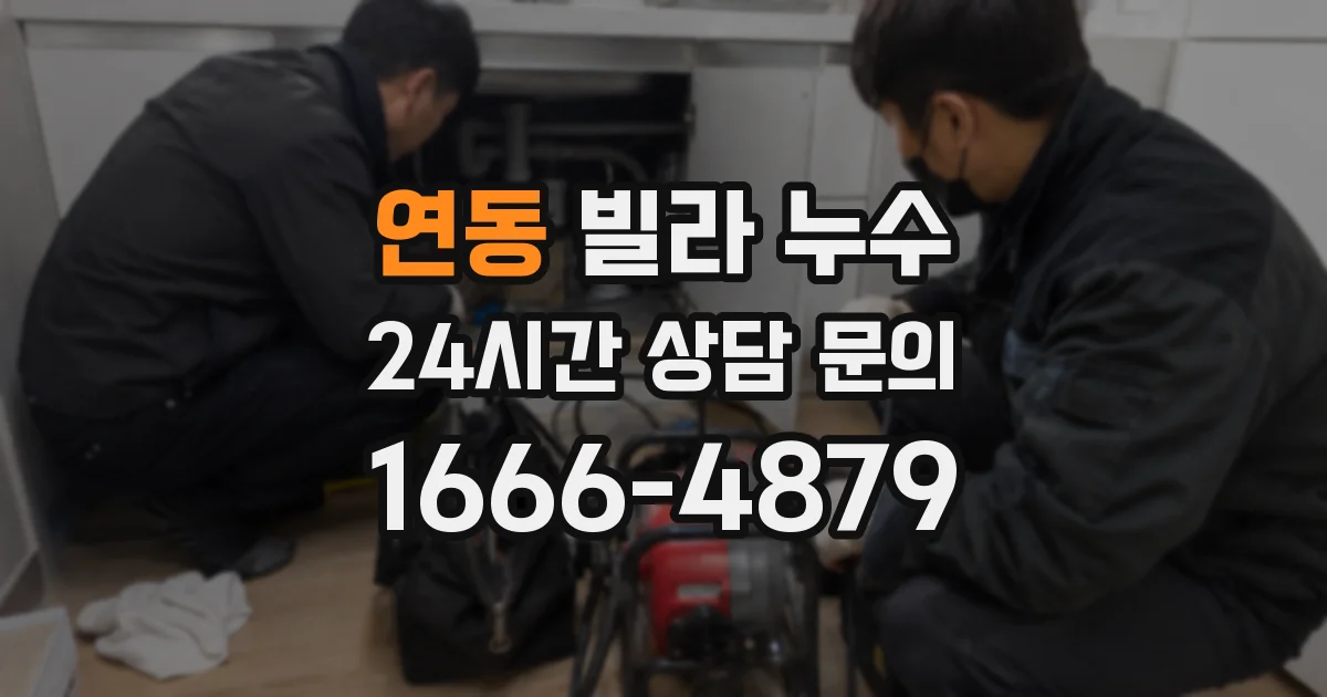 연동 빌라 누수