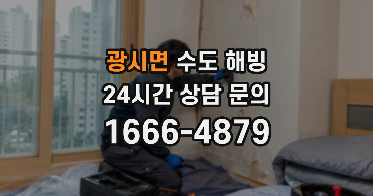 광시면 수도 해빙
