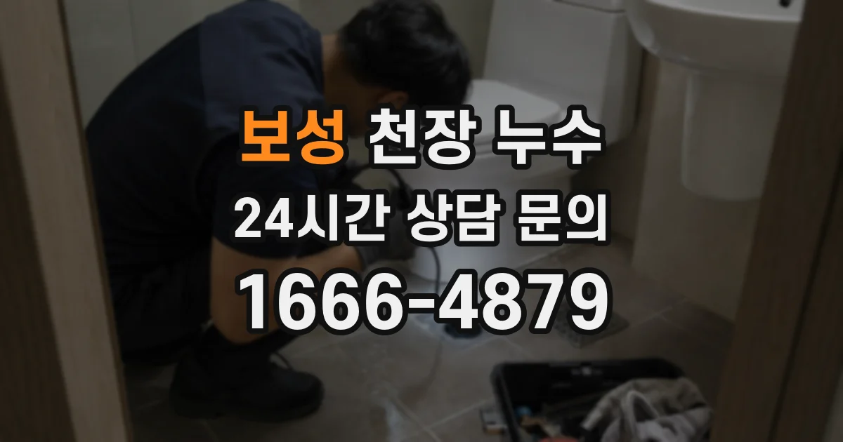 보성 천장 누수