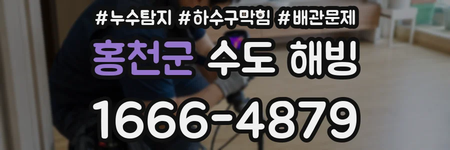 홍천군 수도 해빙
