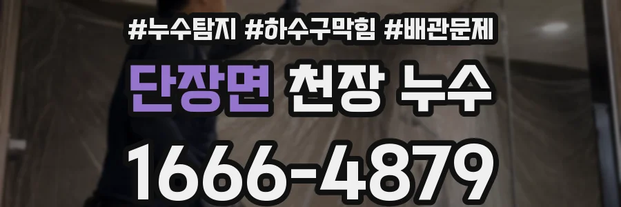 단장면 천장 누수