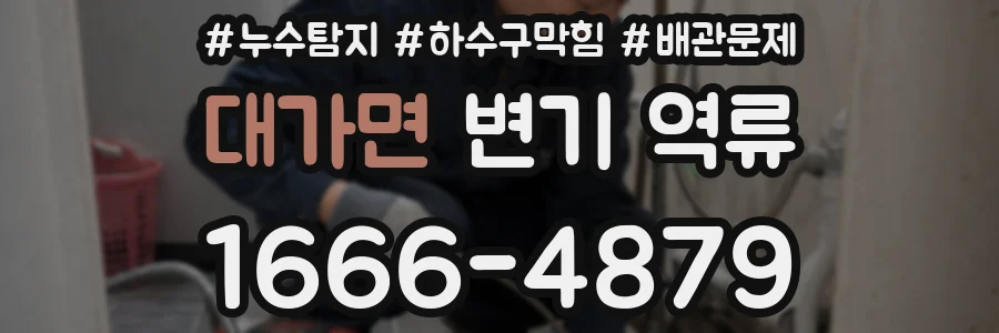 대가면 변기 역류