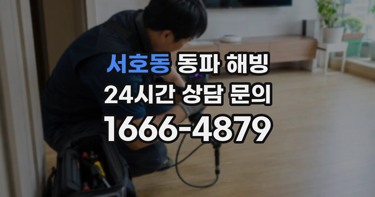 서호동 동파 해빙