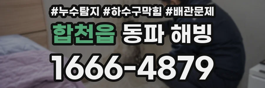 합천읍 동파 해빙
