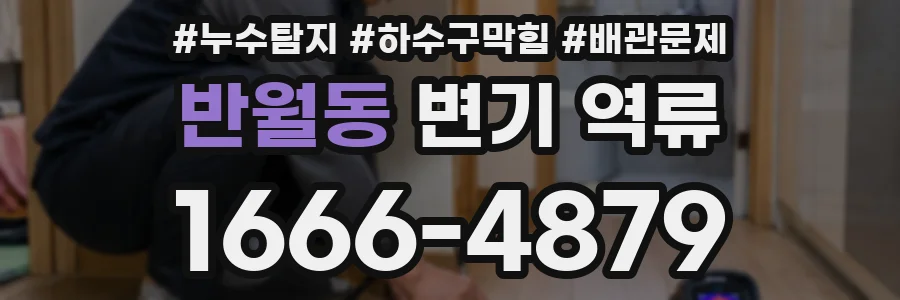 반월동 변기 역류