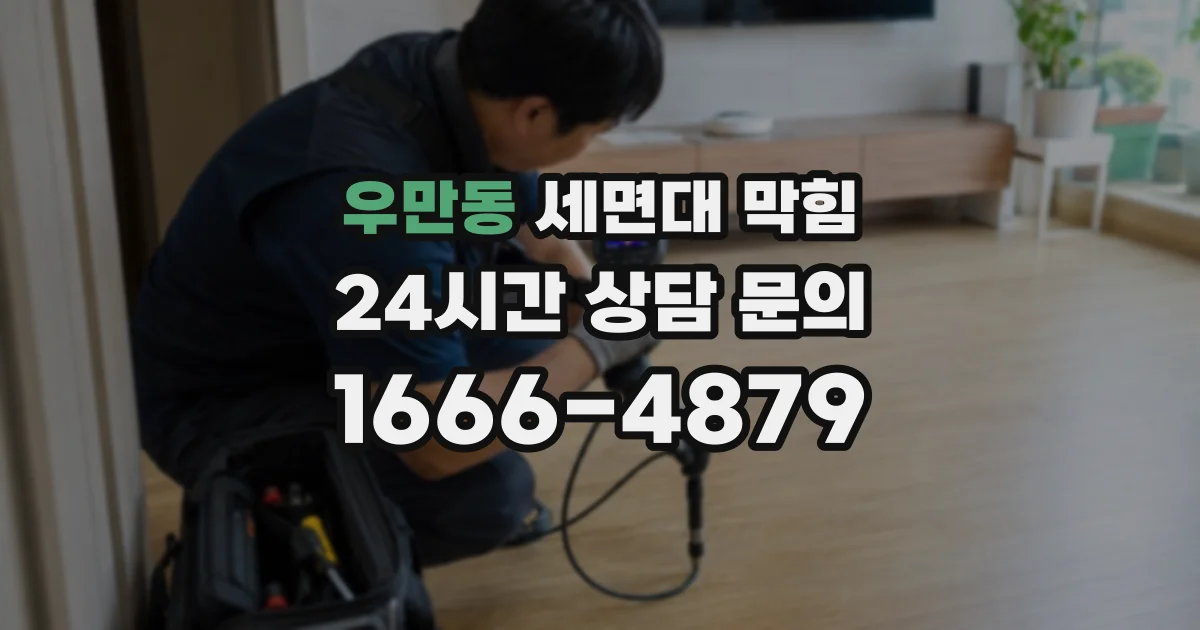 우만동 세면대 막힘