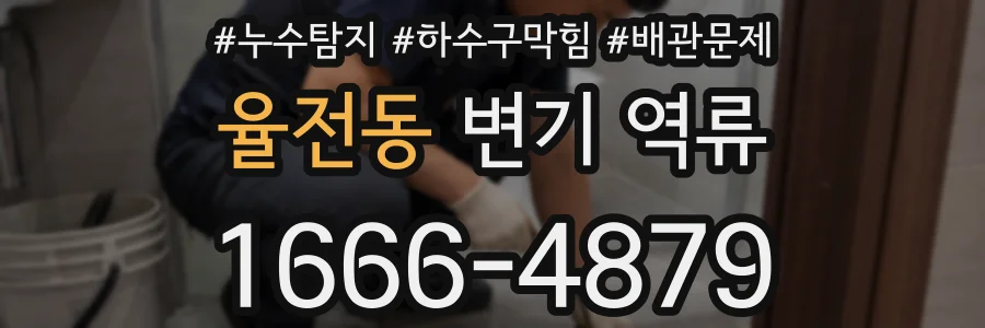율전동 변기 역류
