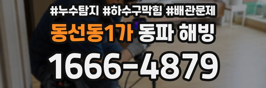 동선동1가 동파 해빙